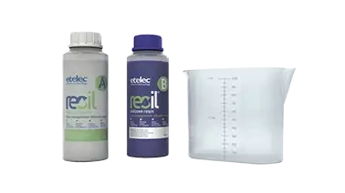 Résine silicone réaccessible bleu opaque, 1 l, en bouteilles - AGI Robur - 231024