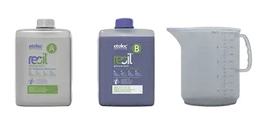 Résine silicone réaccessible bleu opaque, 4 l, en bouteilles - AGI Robur - 231026