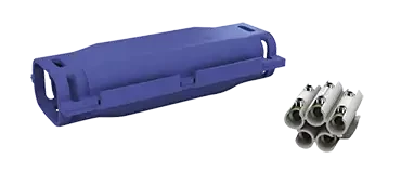 Boite de jonction 0,6/1kv, ipx8, avec gel isolant et connect. 4 p 2,5-10mm² - AGI Robur - 232009