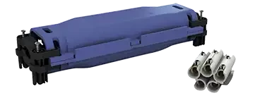 Boite de jonction 0,6/1kv, ipx8, avec gel isolant et connecteurs. 5 p 1,5-6,0mm² - AGI Robur - 232010