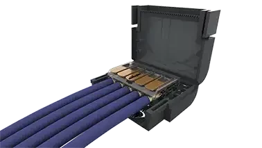 1 mini boite de jonction 0,6kv, 32a ipx8, avec gel isolant et borne rapides, 1x5 - AGI Robur - 232072