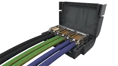 1 mini boite de jonction 0,6kv, 32a ipx8, avec gel isolant et borne rapides, 3x2 - AGI Robur - 232073