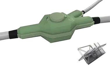 Boite de dérivation et résine polyuréthane à couler avec séparateur. taille 5 - AGI Robur - 233034