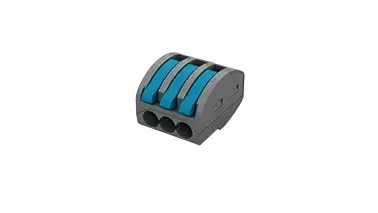 Connecteur rapide à levier, 32 a, 3 bornes, 0,2 - 4 mm². 5 pièces - AGI Robur - 233122