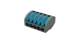 Connecteur rapide à levier, 32 a, 5 bornes, 0,2 - 4 mm². 5 pièces - AGI Robur - 233124