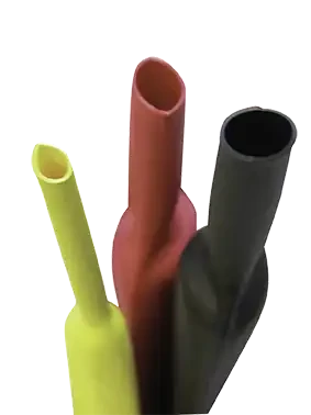 Gaine thermorétractable, barre de 1 m, rétreint 2:1, diam. 9,5/4,8 mm, vert - AGI Robur - 234198