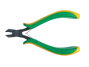 Pince coupante en bout oblique long 115mm, entrepassée, manches bimatière. - AGI Robur - 241006