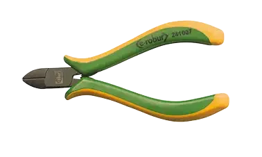 Pince coupante diagonale renforcée long 115mm, entrepassée, manches bimatière. - AGI Robur - 241007