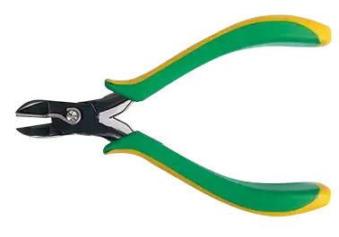 Pince coupante diagonale à retenue long 115 mm, entrepassée, manches bimatière. - AGI Robur - 241017