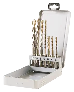 Coffret 7 forets sds plus 5-6-8-10-12 mm. - AGI Robur - 261661