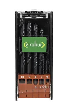 Coffret de 10 forets hss de 1 à 10mm par 1mm - AGI Robur - 262346