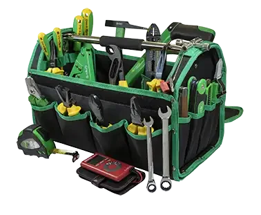 Caisse à outils textile avec composition de 24 outils pour électricien - AGI Robur - 321091