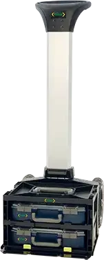 Caisson de transport avec 2 mallettes (cm80) + trolley - AGI Robur - 321140