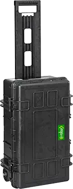 Valise étanche avec trolley et roulettes. 2 plateaux. poignée bimatière - AGI Robur - 322004