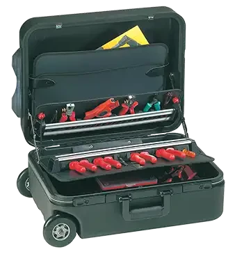 Valise roulante en polyéthylène 453 x 345 x 185mm - AGI Robur - 322012