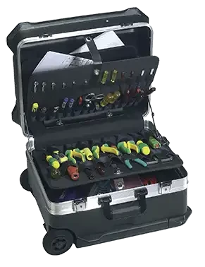 Valise roulante en polyéthylène 470 x 390 x 347mm - AGI Robur - 322025