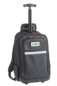 Sac à dos à roulettes 15 pouces en toile résistante, 440x360x200 mm. - AGI Robur - 322036