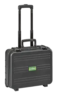 Valise à roulettes, 2 plateaux à poches, avec serrure, poignée ergonomique. - AGI Robur - 322038