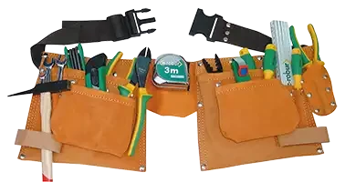 Tablier de travail cuir 10 poches - AGI Robur - 323005