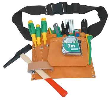 Poche porte-outils cuir avec ceinture - AGI Robur - 323008