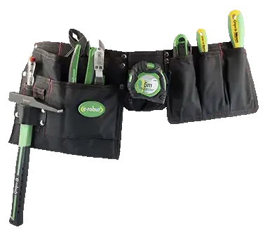 Tablier de travail en polyester et pvc 8 poches - AGI Robur - 323014