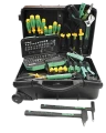 Valise abs à roulette avec composition de 26 outils pour électricien - AGI Robur - 325100