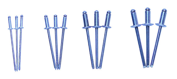 Rivet alu acier 5,8 x 24 mm, 200 pièces - AGI Robur - 353015