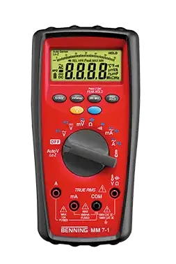 Multimètre cat iv 600v, 0,1mv-1000v ac, 0,1mua-10a ac - AGI Robur - 361033