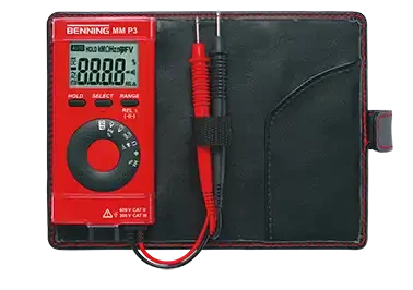 Multimètre de poche cat iii 300v. 0,1mv-600v. livré en étui simili cuir. - AGI Robur - 361041