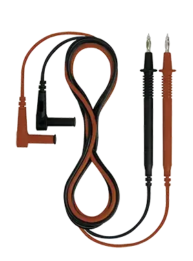 Cordon de mesure cat iv 600v, cat iii 1000v, 1,40m, pointes 4mm - AGI Robur - 361079