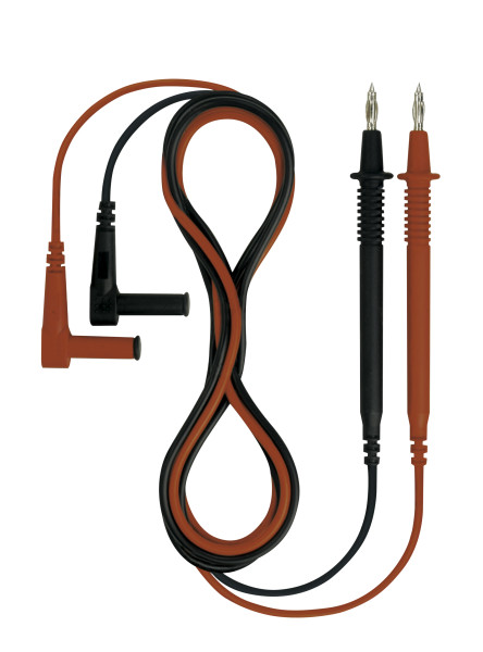 Cordon de mesure cat iv 600v, cat iii 1000v, 1,40m, pointes 4mm - AGI Robur - 361079