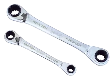 Jeu de 20 clés polygonales à cliquet 72 dents, universelles. - AGI Robur - 391601