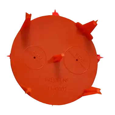 Plaquette de rebouchage des trous dans les parois creuses dia. 67-70mm. 20 p. - AGI Robur - 393188