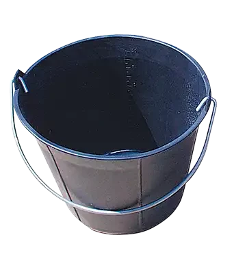 Seau de maçon plastique parois fines, 11 litres - AGI Robur - 393217