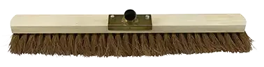 Balai coco, douille métal pour manche cantonnier, largeur 600 mm - AGI Robur - 393224
