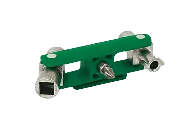 Clé universelle 6 empreintes pour armoires électriques. - AGI Robur - 394009