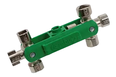 Clé universelle 12 empreintes pour armoires, serrures, gaines et trappes. - AGI Robur - 394012