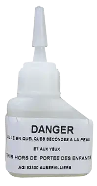 Colle cyanoacrylate pour réparation d'aiguilles fibre de verre 6mm et plus - AGI Robur - 398159