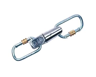 Joint tournant avec deux mousquetons pour aiguilles de tirage 9mm et plus - AGI Robur - 398525