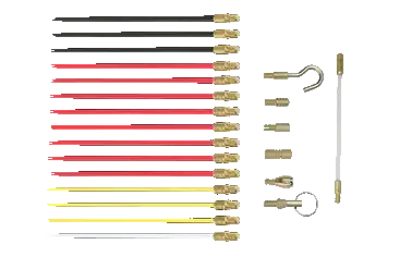 Kit baguettes tire-fils ø divers/1 m, 23 pièces - AGI Robur - 398950
