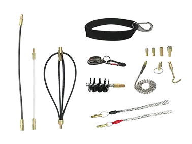 Kit d'accessoires pour baguettes tire-fils 15 pièces - AGI Robur - 398972