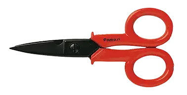 Ciseaux d'électricien à encoche, gainés, longueur 130 mm. - AGI Robur - 411123