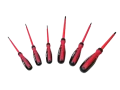 Coffret 6 tournevis isolés 1000v ph0-1-2 et plats 2,5x100, 3x100, 4x100 - AGI Robur - 411301