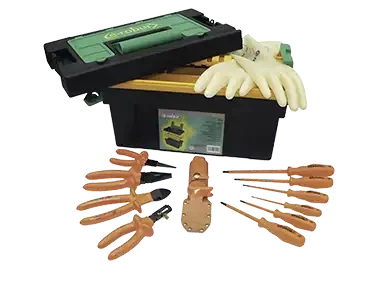 Composition 12 outils isolés en caisse plastique - AGI Robur - 432007