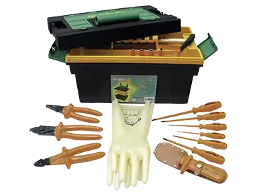 Composition 13 outils en caisse plastique. - AGI Robur - 432009