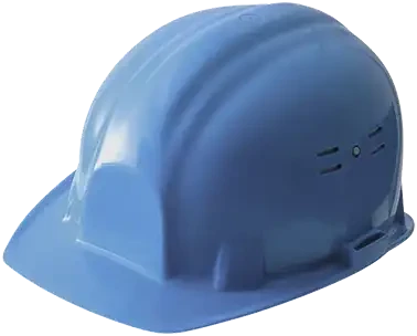 Casque de chantier bleu, en397 - AGI Robur - 436049