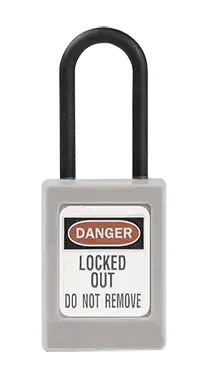 Cadenas de consignation blanc, non conducteur, anse 4.8 mm, clé unique  - AGI Robur - 437238