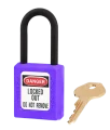 Cadenas de consignation violet, non conducteur, anse résine 6 mm, corps résine - AGI Robur - 437247