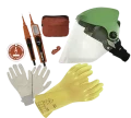 Kit consignation bt: testeur, macaron, gants, bloque-disjoncteurs, pare-visage. - AGI Robur - 437454