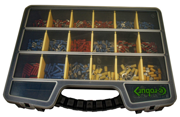 Assortiment de 414 cosses isolées en organiseur - AGI Robur - 445562